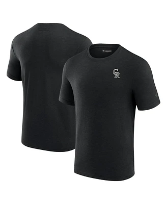 Men's Fanatics Signature Black Colorado Rockies Modal Short Sleeve T-shirt