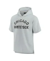 Men's and Women's Fanatics Signature Gray Chicago White Sox Super Soft Fleece Short Sleeve Hoodie