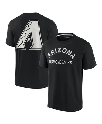 Men's and Women's Fanatics Signature Black Arizona Diamondbacks Super Soft Short Sleeve T-shirt
