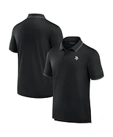 Men's Fanatics Signature Black Minnesota Vikings Pique Polo Shirt