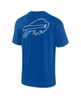 Men's and Women's Fanatics Signature Royal Buffalo Bills Super Soft Short Sleeve T-shirt