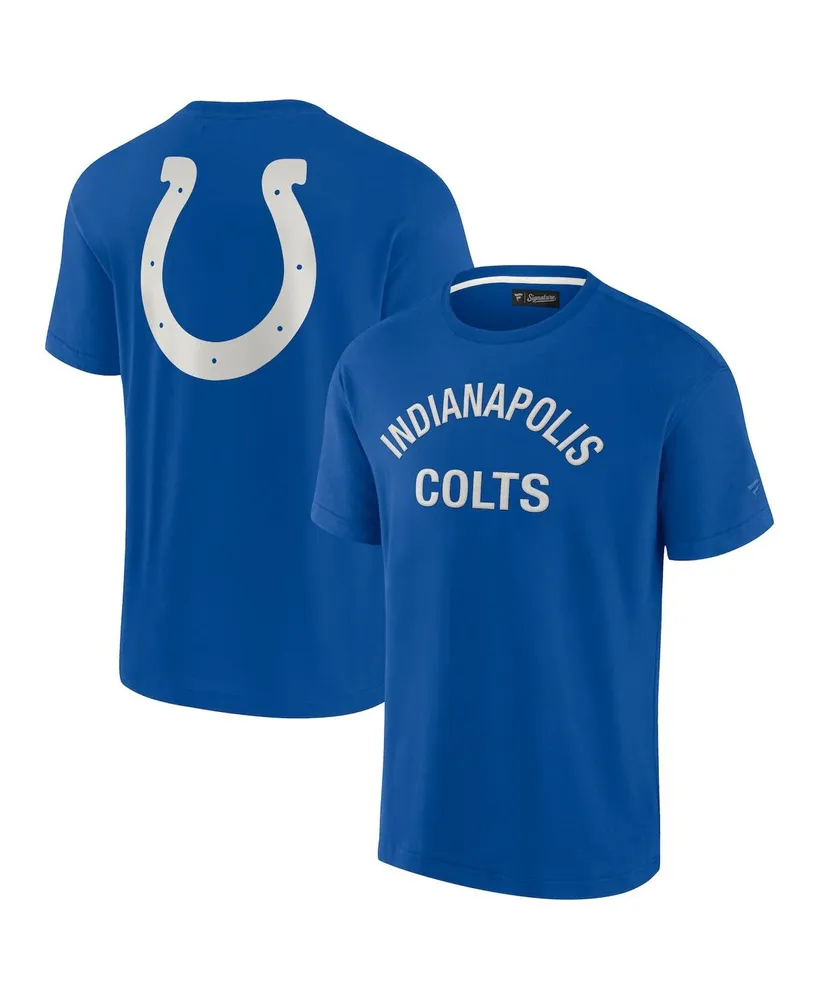 Men's and Women's Fanatics Signature Royal Indianapolis Colts Super Soft Short Sleeve T-shirt