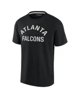 Men's and Women's Fanatics Signature Black Atlanta Falcons Super Soft Short Sleeve T-shirt