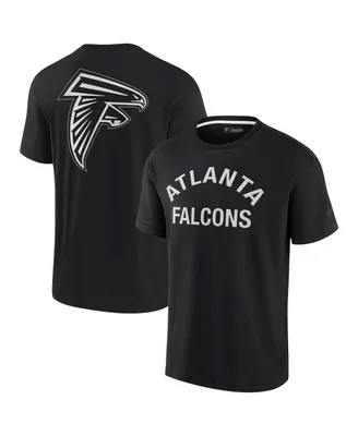 Men's and Women's Fanatics Signature Black Atlanta Falcons Super Soft Short Sleeve T-shirt