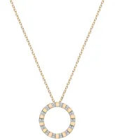 Audrey by Aurate Diamond Circle 18" Pendant Necklace (1/6 ct. t.w.) in Gold Vermeil, Created for Macy's