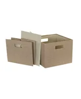 Open Bin, Set of 2, Latte