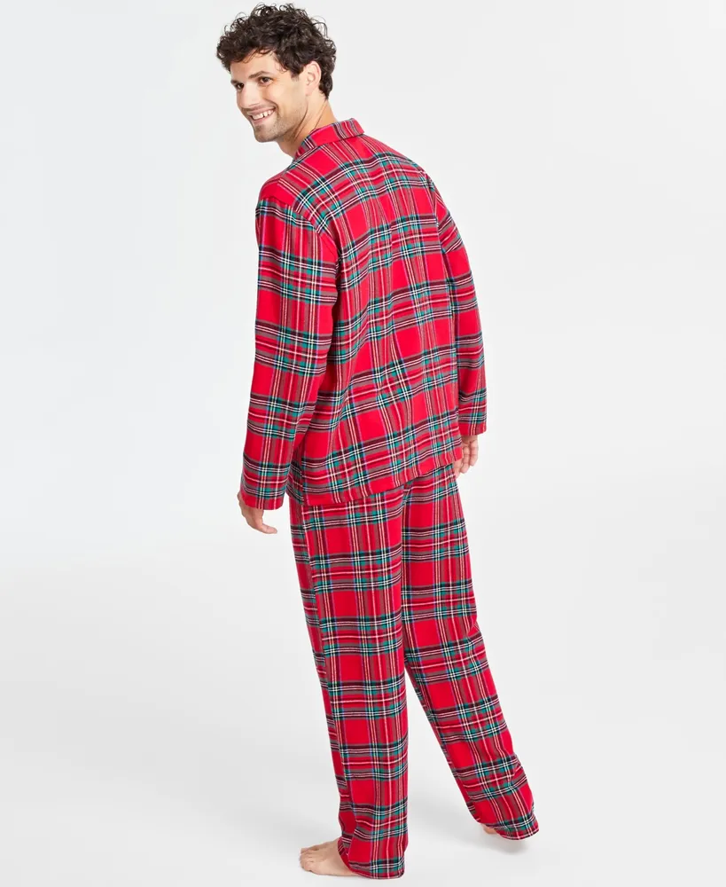 Matching Family Pajamas Men's Brinkley Cotton Plaid Pajamas Set, Created for Macy's