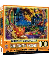 MasterPieces Glow in the Dark - A Scary Night Outside 1000 Piece Puzzle