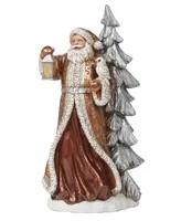 15" H Santa Holding Lantern