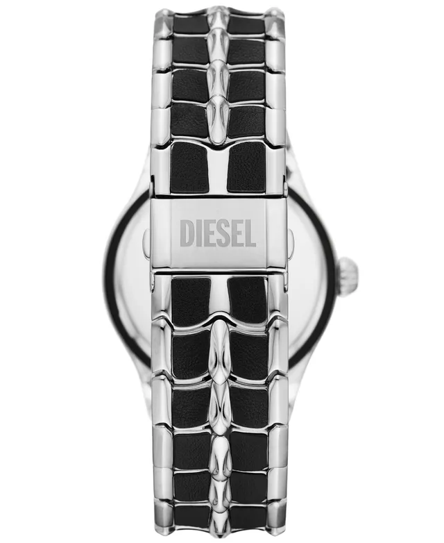 DIESEL Vert Three-hand Date Black Stainless Steel Watch for Men