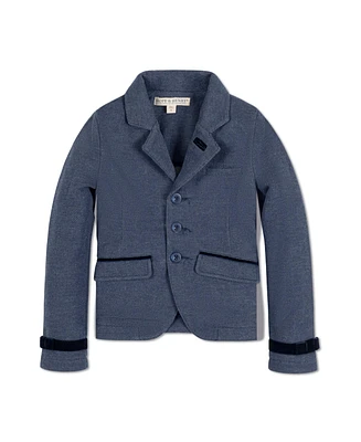 Hope & Henry Toddler Girls Dressy Knit Jacquard Riding Blazer