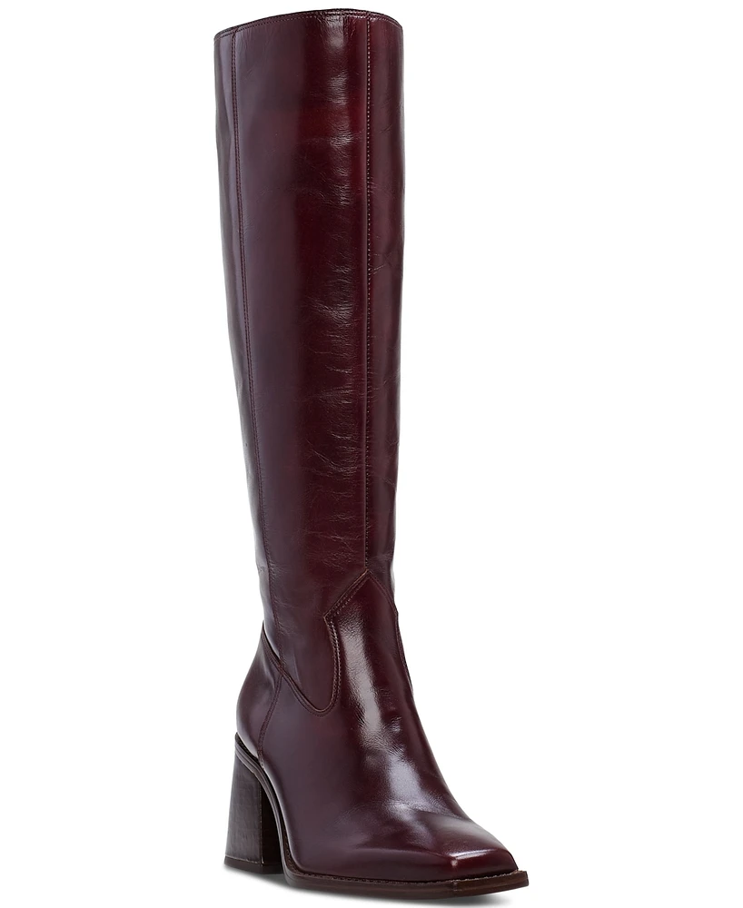 Vince Camuto Sangeti Snip-Toe Block-Heel Knee-High Boots