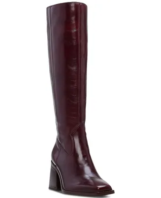 Vince Camuto Sangeti Snip-Toe Block-Heel Knee-High Boots