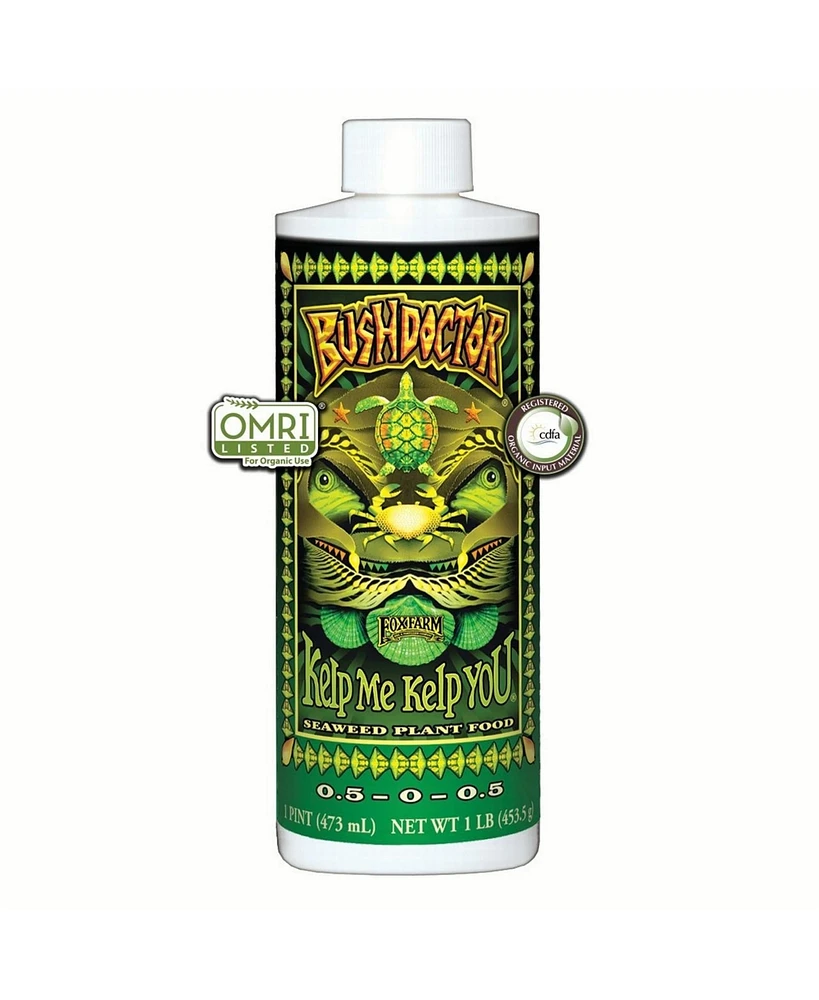 FoxFarm Fox Farm Bush Doctor FX14110 Kelp Me Kelp You Plant Food 0.5-0-0.5. 1 pint