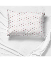 Saturday Park Pink Hearts 100% Organic Cotton Pillowcase - Standard