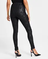 I.n.c. International Concepts Snake-Print Skinny Pants, Created for Macy's