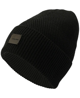 Calvin Klein Men's Side Transfer Cuff Beanie