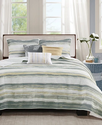 Madison Park Marina Printed 6 Piece Quilt Set