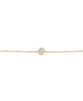 Audrey by Aurate Diamond Miracle Plate Bezel Link Bracelet (1/10 ct. t.w.) in Gold Vermeil, Created for Macy's