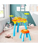 24 Key Dj Piano Keyboard Drum Toy Music Instrument w/MP3 Microphone Cymbal