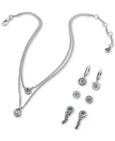 Dkny Gold-Tone Crystal Lariat Necklace, 16" + 3" extender