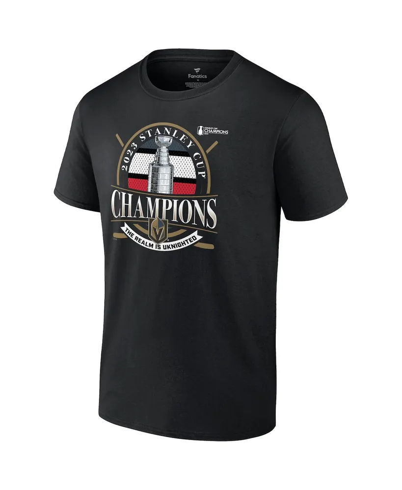 Men's Fanatics Black Vegas Golden Knights 2023 Stanley Cup Champions Rally Cry T-shirt