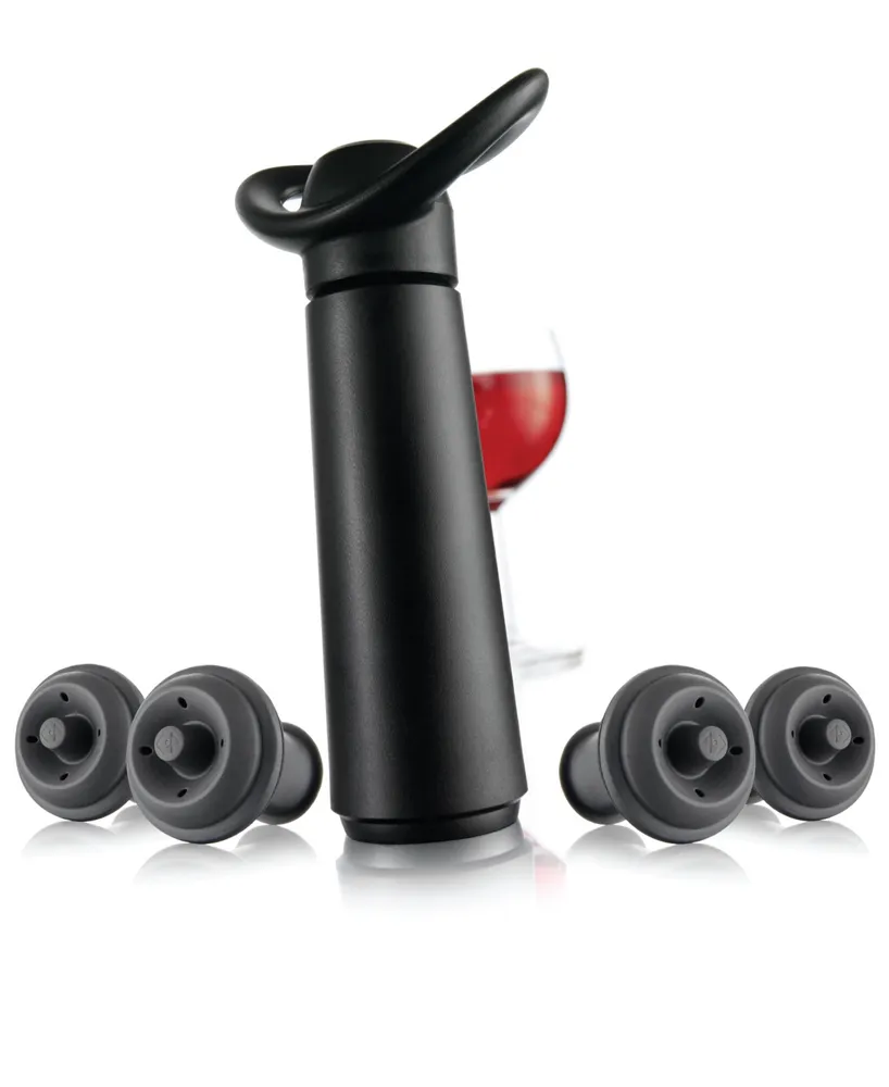 Vacu Vin Wine Saver Concerto Pump with 4 Stoppers
