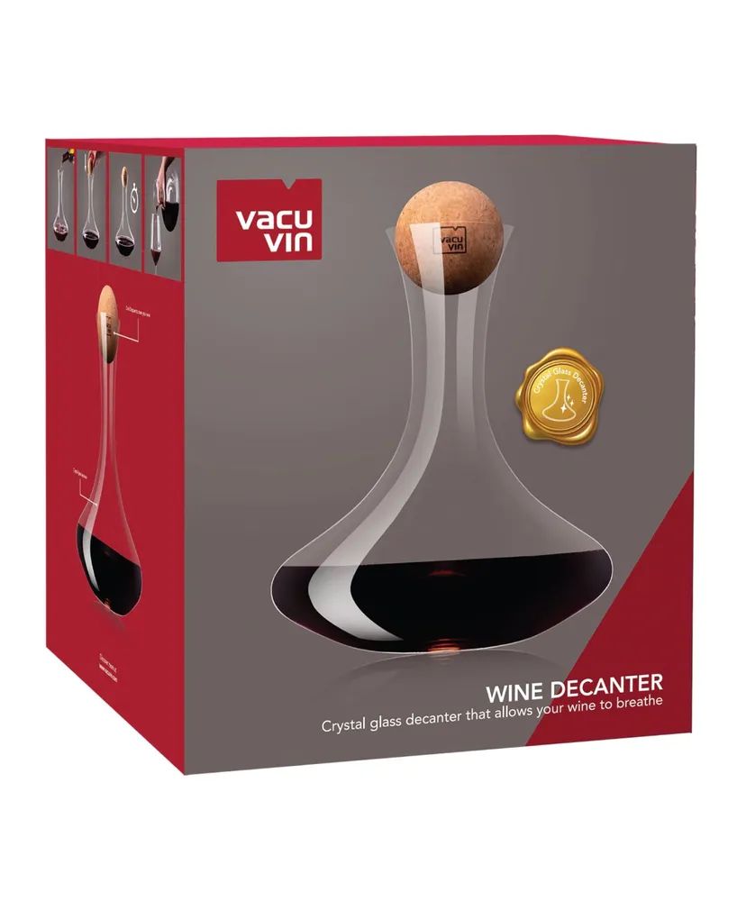 Vacu Vin Wine Decanter with Cork Stopper