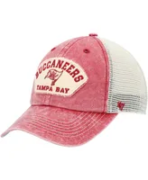 Men's '47 Brand Red, White Tampa Bay Buccaneers Denali Trucker Clean Up Snapback Hat