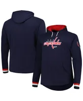 Men's Mitchell & Ness Navy Washington Capitals Big and Tall Legendary Raglan Pullover Hoodie