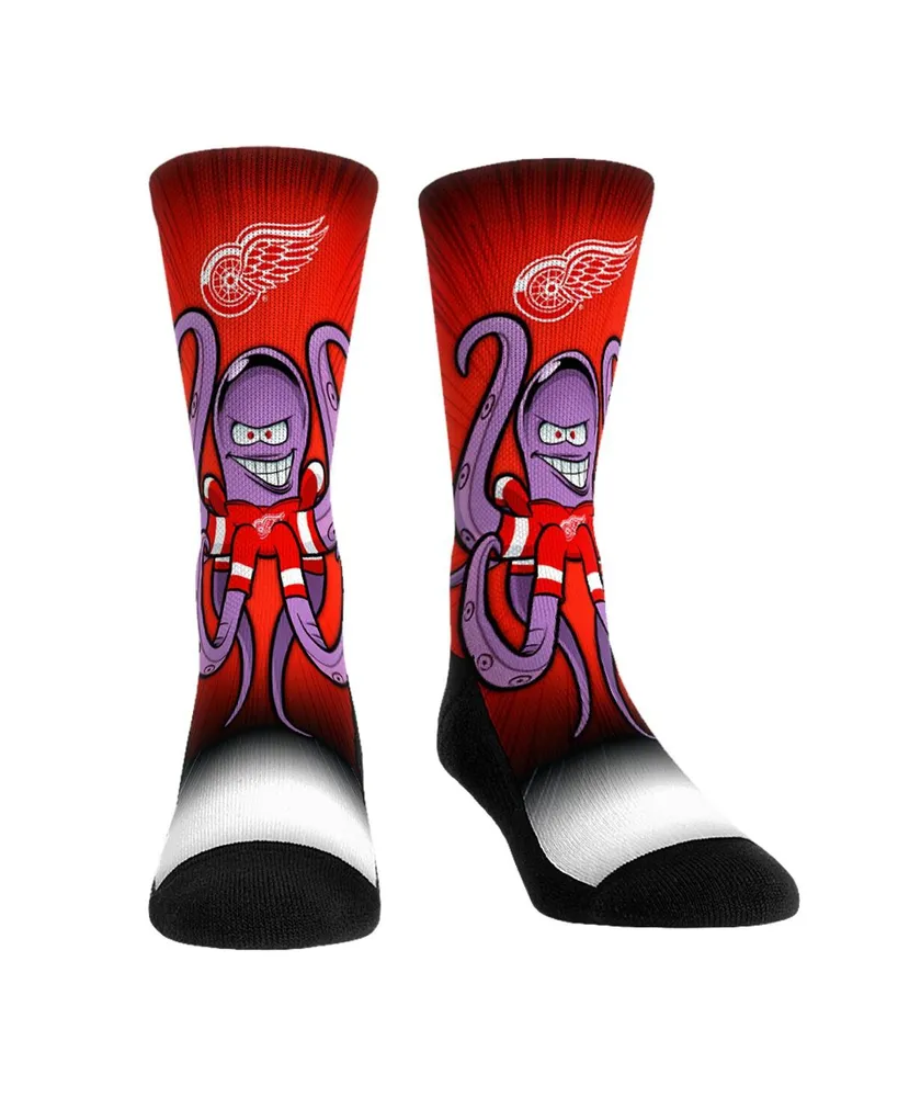 Big Boys and Girls Rock 'Em Socks Detroit Red Wings Mascot Pump Up Crew Socks