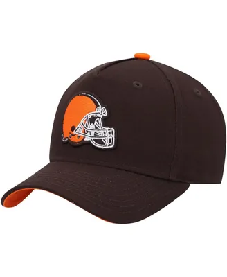 Big Boys and Girls Brown Cleveland Browns Pre-Curved Snapback Hat