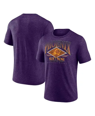 Men's Fanatics Heather Purple Phoenix Suns True Classics Power Phase Tri-Blend T-shirt