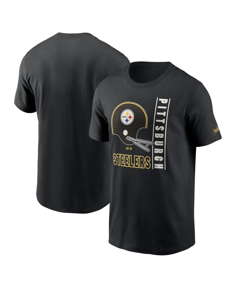Men's Nike Black Pittsburgh Steelers Lockup Essential T-shirt