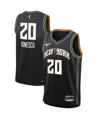 Big Boys and Girls Nike Sabrina Ionescu Black New York Liberty Swingman Player Jersey - Explorer Edition