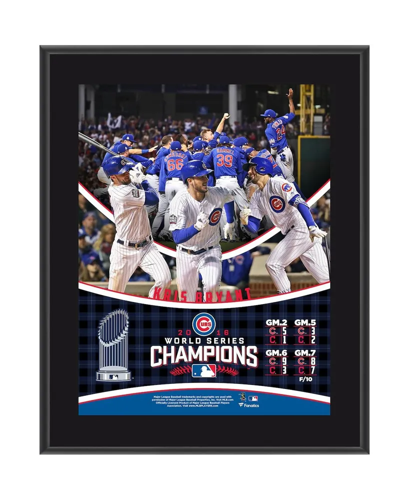 Kris Bryant Chicago Cubs 2016 MLB World Series Champions Framed