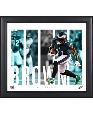 A.j. Brown Philadelphia Eagles Framed 15" x 17" Player Panel Collage