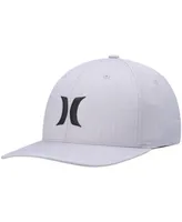 Men's Hurley Gray Icon Weld Logo Flex Hat