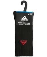 adidas Men's 3-pk. Classic Cushioned Logo Crew Socks