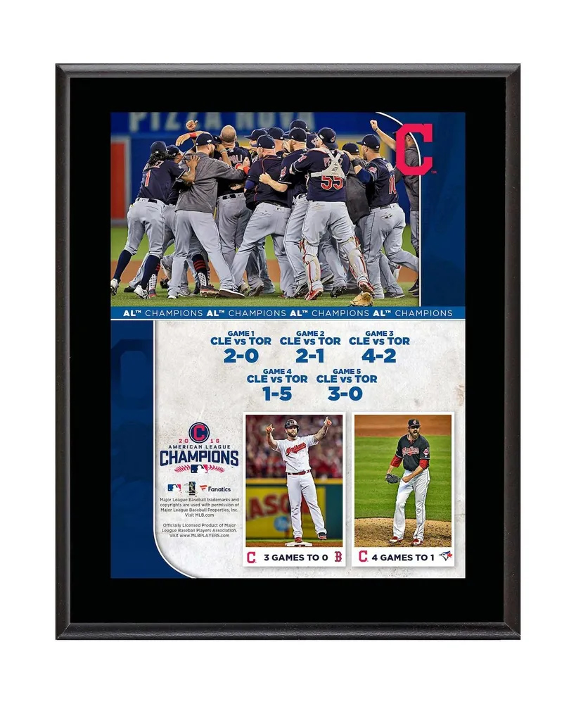 Cleveland Guardians 2016 Mlb American League Champions 10.5" x 13" Sublimated Plaque