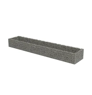 vidaXL Gabion Raised Bed Galvanized Steel 177.2"x35.4"x19.7"