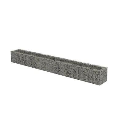 vidaXL Gabion Raised Bed Galvanized Steel 177.2"x19.7"x19.7"