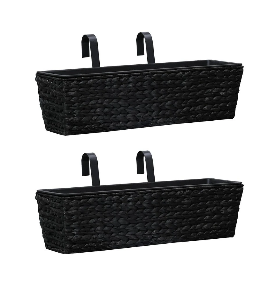 vidaXL Planters 2 pcs Water Hyacinth