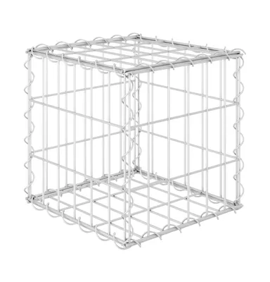 vidaXL Cube Gabion Raised Bed Steel Wire 11.8"x11.8"x11.8"