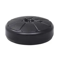 vidaXL Umbrella Base Sand/Water Filled gal Black