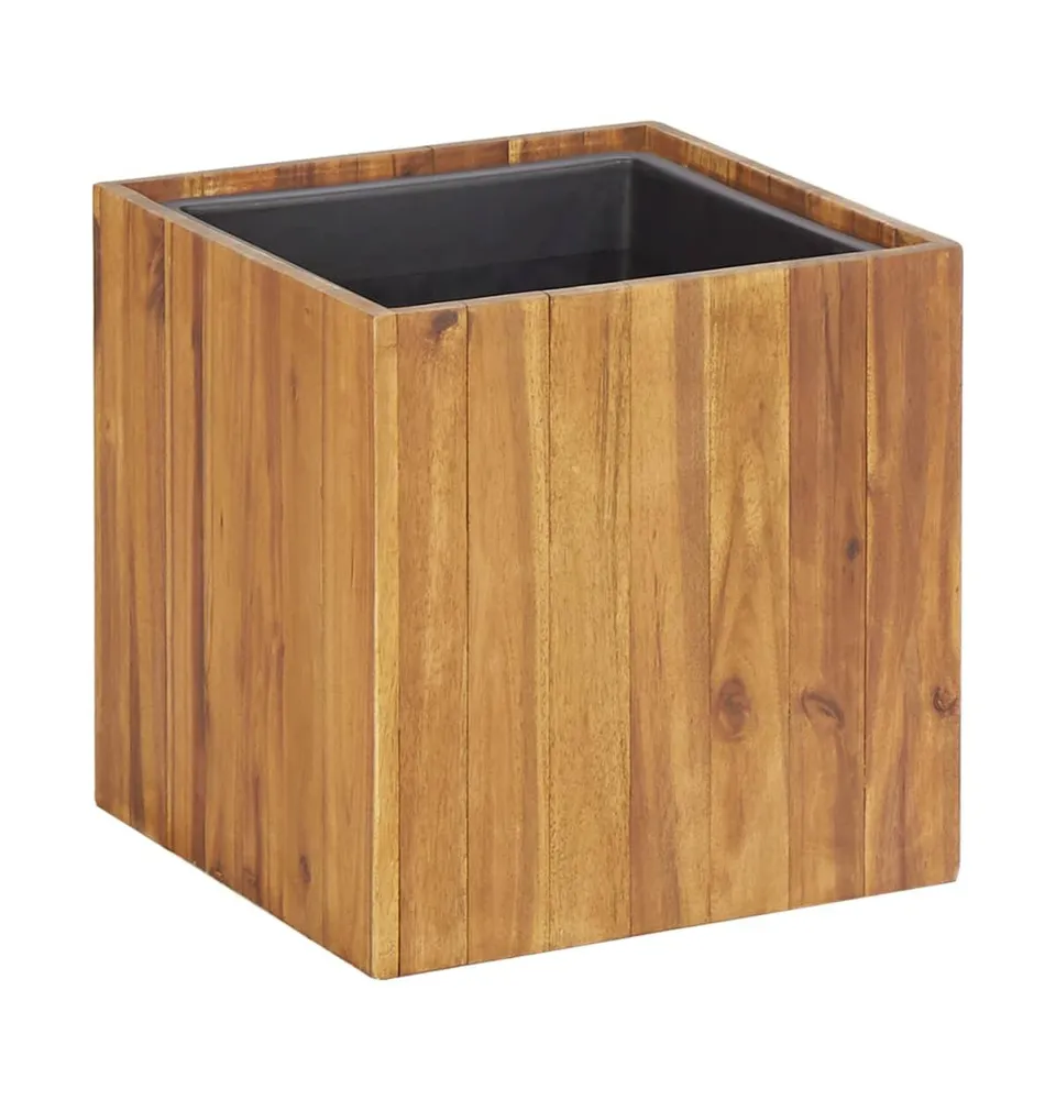 vidaXL Garden Raised Bed Pot 13.2"x13.2"x13.2" Solid Acacia Wood