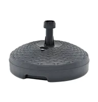 vidaXL Umbrella Base Sand/Water Filled 5.3 gal Anthracite Plastic Rattan