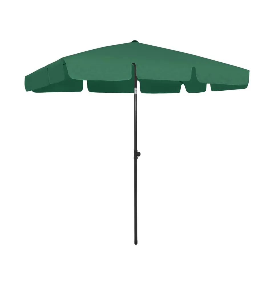 vidaXL Beach Umbrella Green 78.7"x49.2"