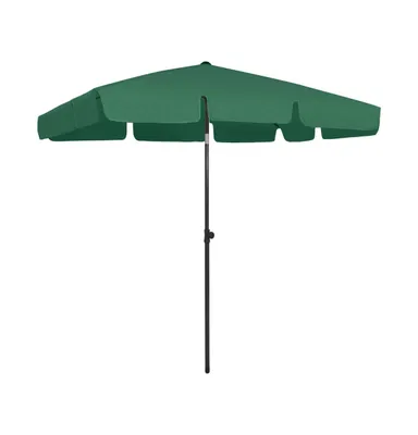 vidaXL Beach Parasol Green 78.7"x49.2"