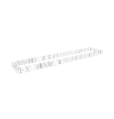 vidaXL Gabion Raised Bed Galvanized Steel 196.9"x39.4"x7.9"